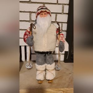 Skiing Santa